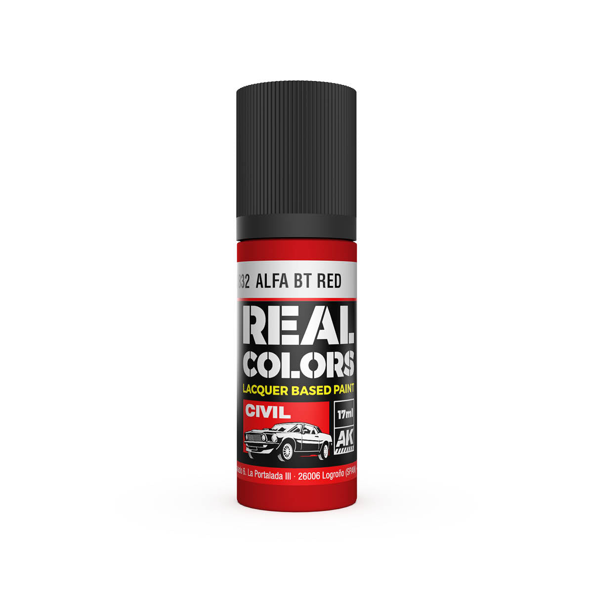 AK Interactive Real Colors Alfa BT Red 17 ml.