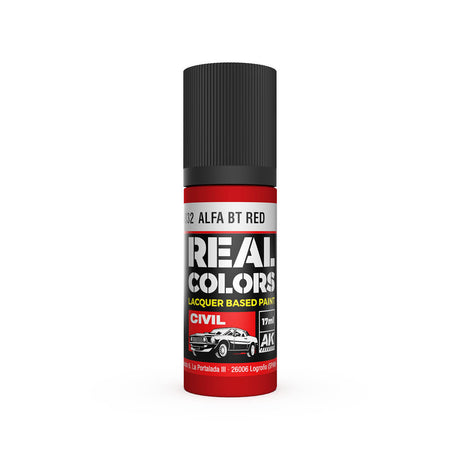 AK Interactive Real Colors Alfa BT Red 17 ml.
