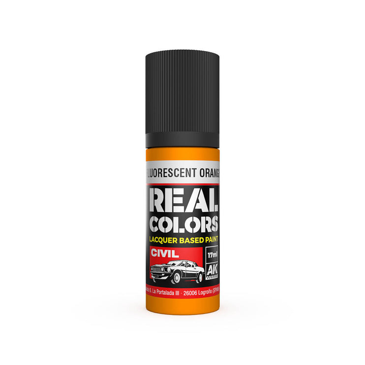 AK Interactive Real Colors Fluorescent Orange 17 ml.