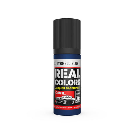 AK Interactive Real Colors Tyrrell Blue 17 ml.