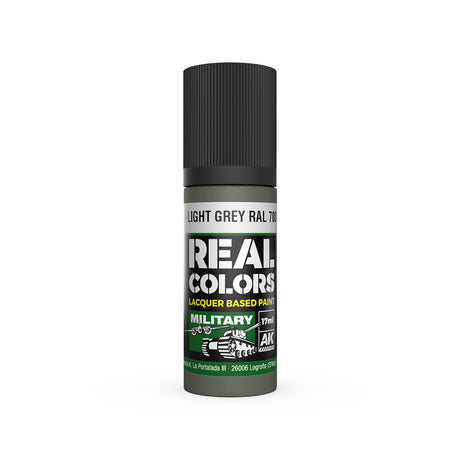 AK Interactive Real Colors Hellgrau-Light Grey RAL 7009 (interior color) 17 ml