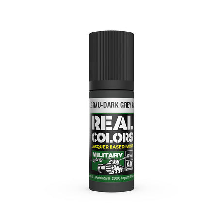 AK Interactive Real Colors Dunkelgrau-Dark Grey RAL 7021 17 ml.