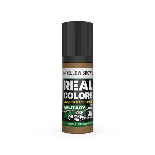 AK Interactive Real Colors Gelbbraun-Yellow Brown RAL 8000 17 ml.