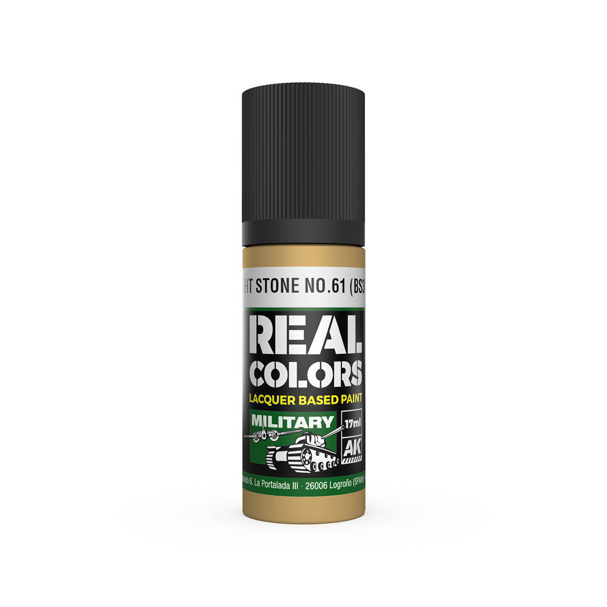 AK Interactive Real Colors Light Stone No.61 (BS381) 17 ml.