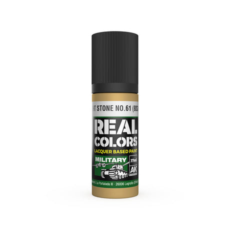 AK Interactive Real Colors Light Stone No.61 (BS381) 17 ml.