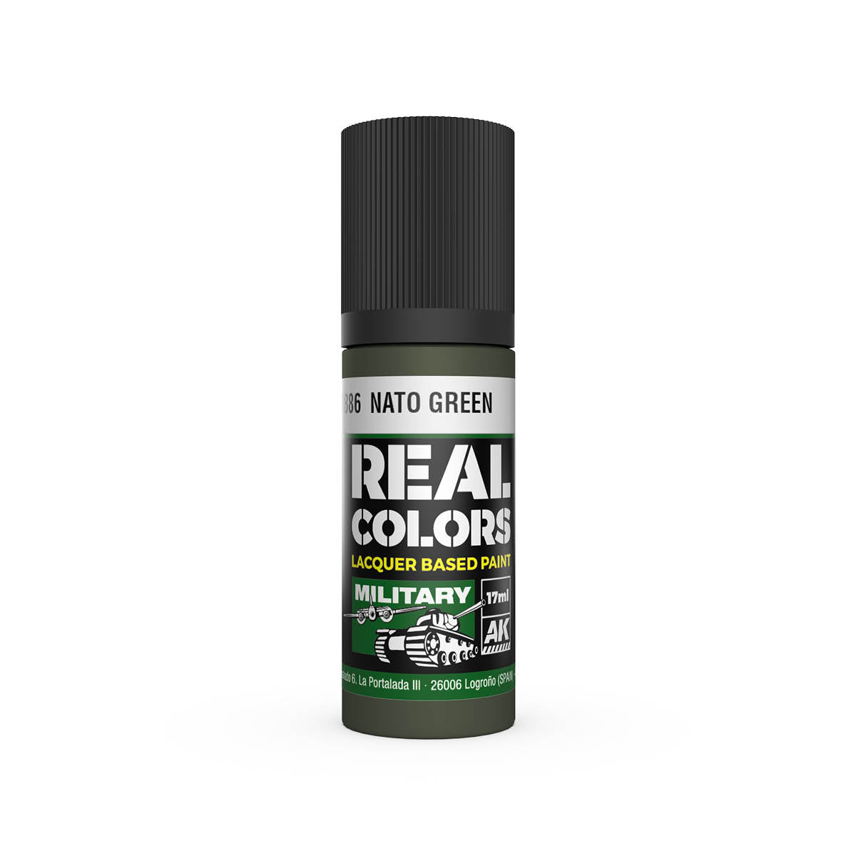 AK Interactive Real Colors NATO Green 17 ml.