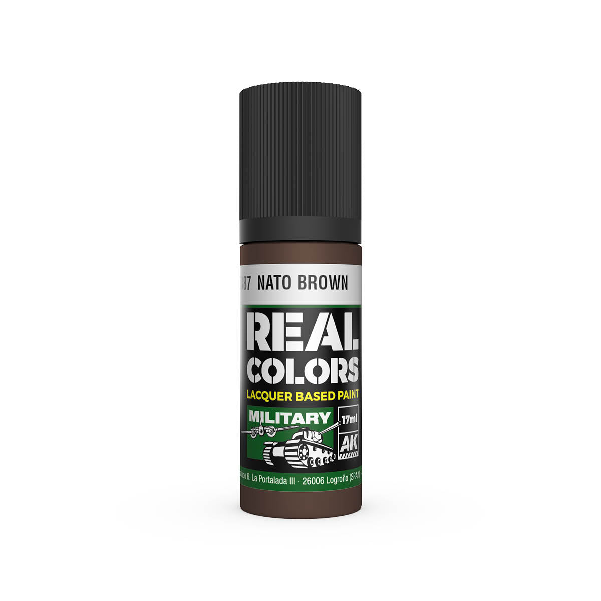 AK Interactive Real Colors NATO Brown 17 ml.