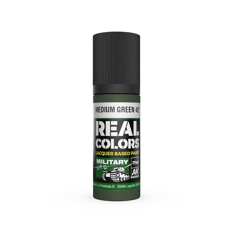 AK Interactive Real Colors Medium Green 42 17 ml.