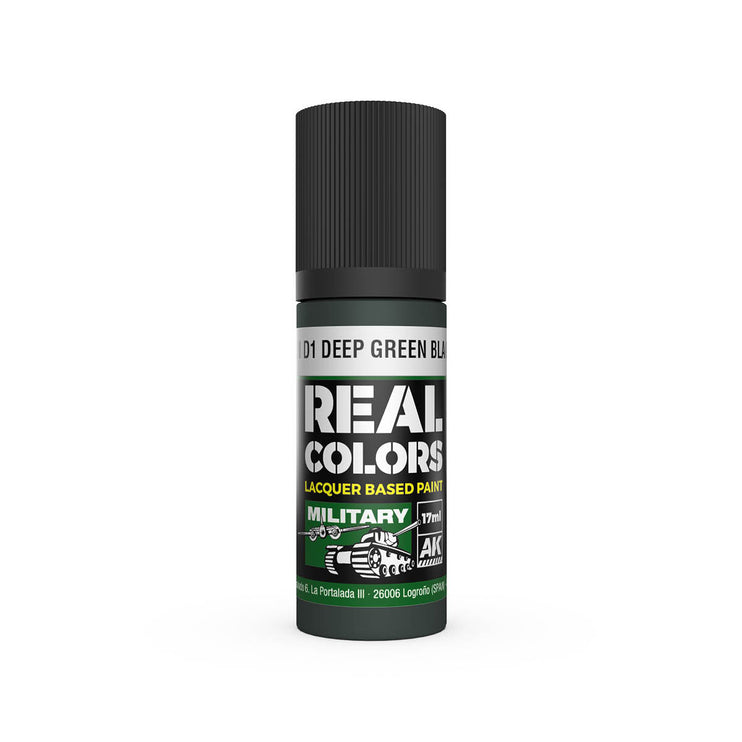 AK Interactive Real Colors IJN D1 Deep Green Black 17 ml.