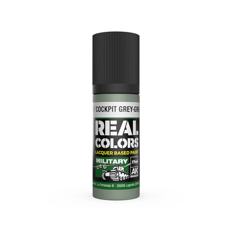 AK Interactive Real Colors RAF Cockpit Grey-Green 17 ml.