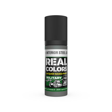 AK Interactive Real Colors A-14 Interior Steel Grey 17 ml.