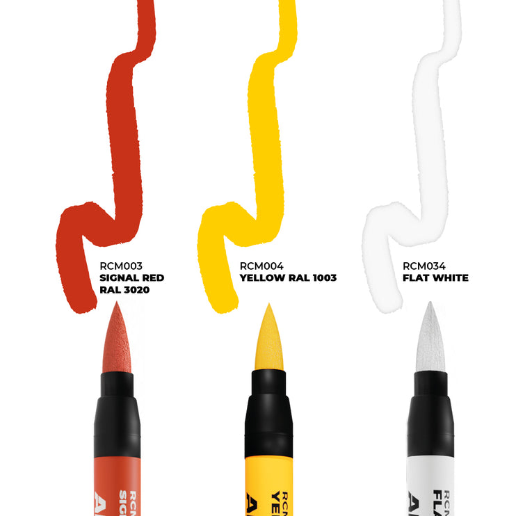 AK Interactive Real Colors Markers Tactical Markings 3 Pack Set RCM106