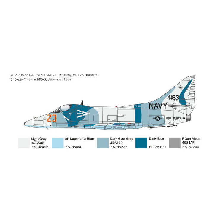 Italeri US Navy A-4E/F/G Skyhawk 1:48 Model Kit