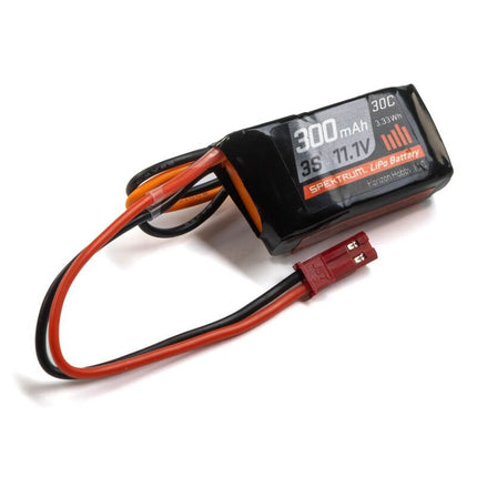 Spectrum RC 300mAh 3S 11.1V 30C LiPo Battery; JST Connector