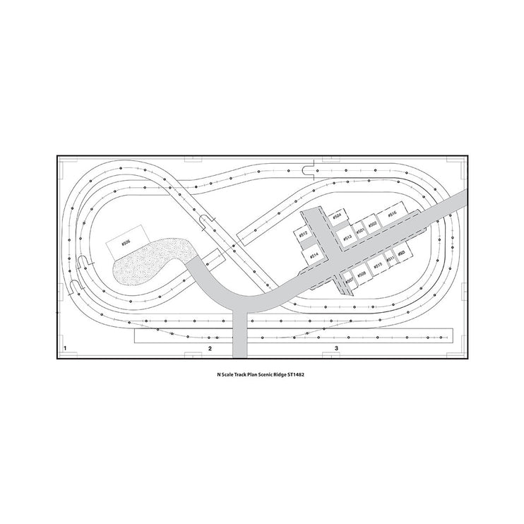 Woodland Scenics Scenic Ridge N Scale Layout Kit