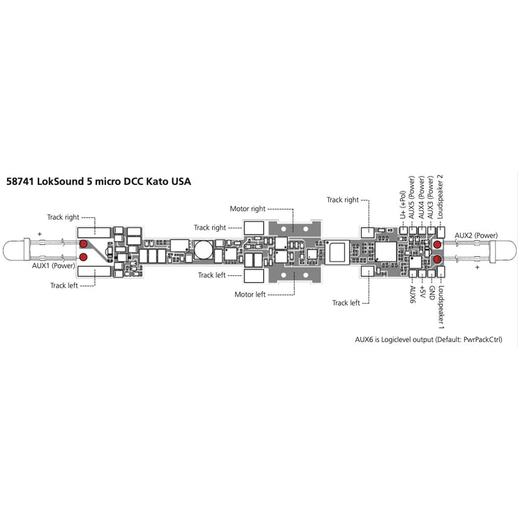 ESU LokSound 5 Micro DCC Direct Sound Decoder for Kato USA N Scale Locomotives 58741