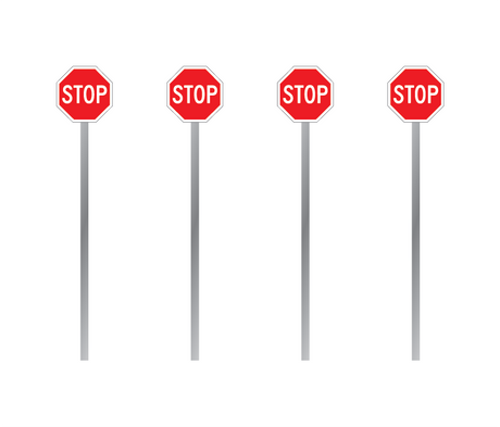 HO Scale Stop Signs