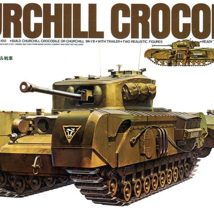 Tamiya 35100 1/35  Churchill Crocodile British Flame Thrower Tank