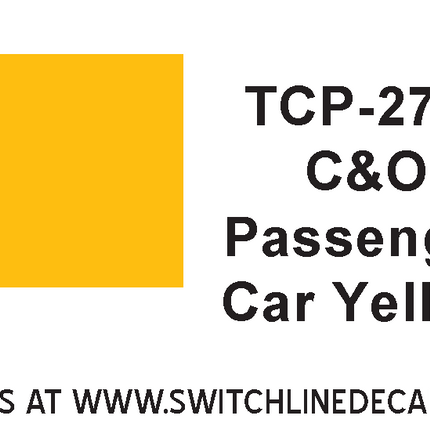 Tru Color Paint C&O Psg.Car Yellow 1oz