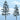 Woodland Scenics 5 1/4" - 4"  Prem Pine 2/Pk TR1624 | Fusion Scale Hobbies
