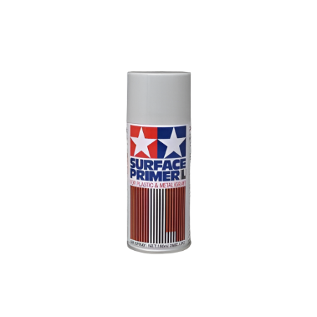 Tamiya Surface Primer Spray "L" Grey 180ml Can TAM87042