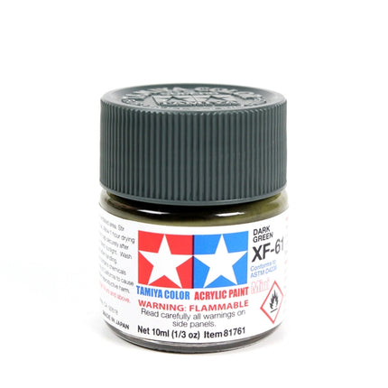 Tamiya Acrylic XF-61 Dark Green 23ml Bottle | Fusion Scale Hobbies