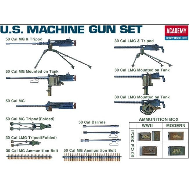 Academy US Machine Guns WWII