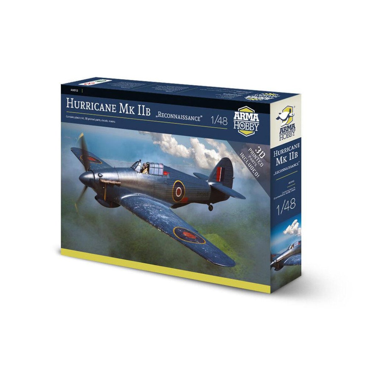 Hobby Models Arma Hobby 1/48 Arma Hurricane Mk IIb Reconnaissance Plastic Model Kit ...