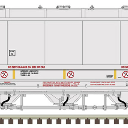 Atlas HO Scale Cargill Salt (CLSX) 3202 Trinity 3230 Pressure Differential Covered Hopper 