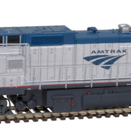 Atlas Master N Scale Amtrak Phase V #503 Silver GE DASH 8-32BHW Locomotive with Pilot Mounted Ditch Lights DC