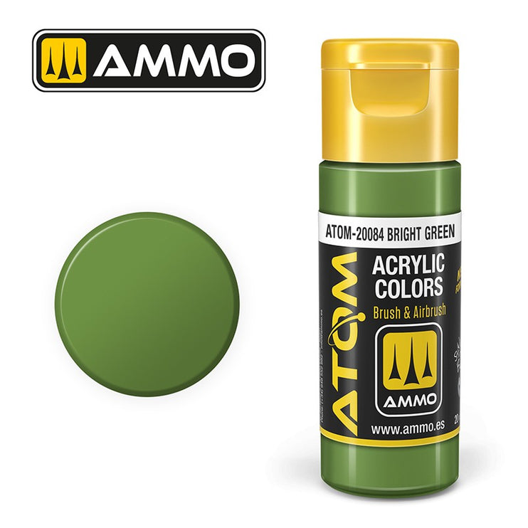 Ammo Mig Atom Color Acrylic Bright Green