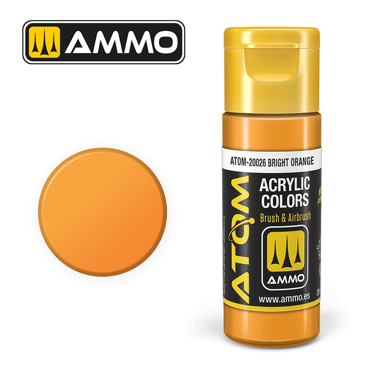 Ammo Mig Atom Color Acrylic Bright Orange