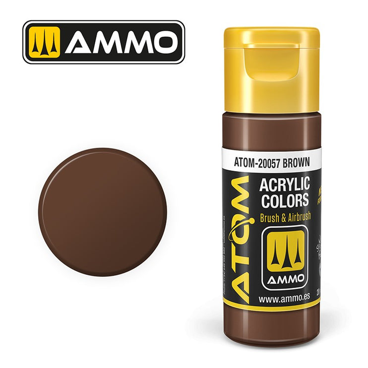 Ammo Mig Atom Color Acrylic Brown FS30140 - BS450