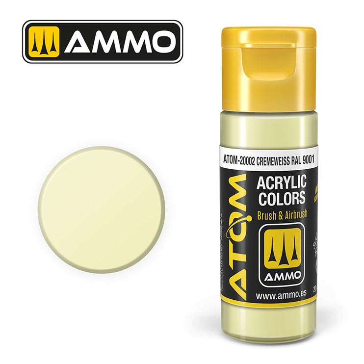 Ammo Mig Atom Color Acrylic Cremeweiss RAL 9001