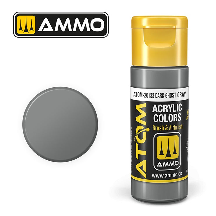 Ammo Mig Atom Color Acrylic Dark Ghost Gray FS36320