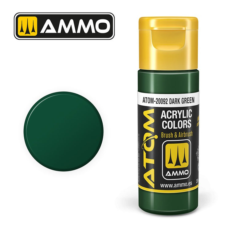 Ammo Mig Atom Color Acrylic Dark Green