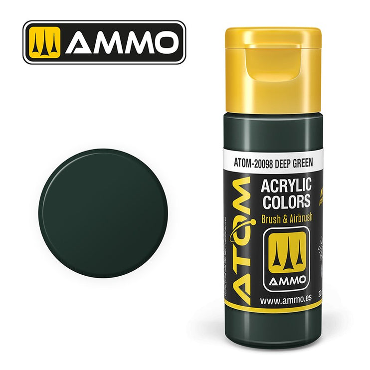 Ammo Mig Atom Color Acrylic Deep Green