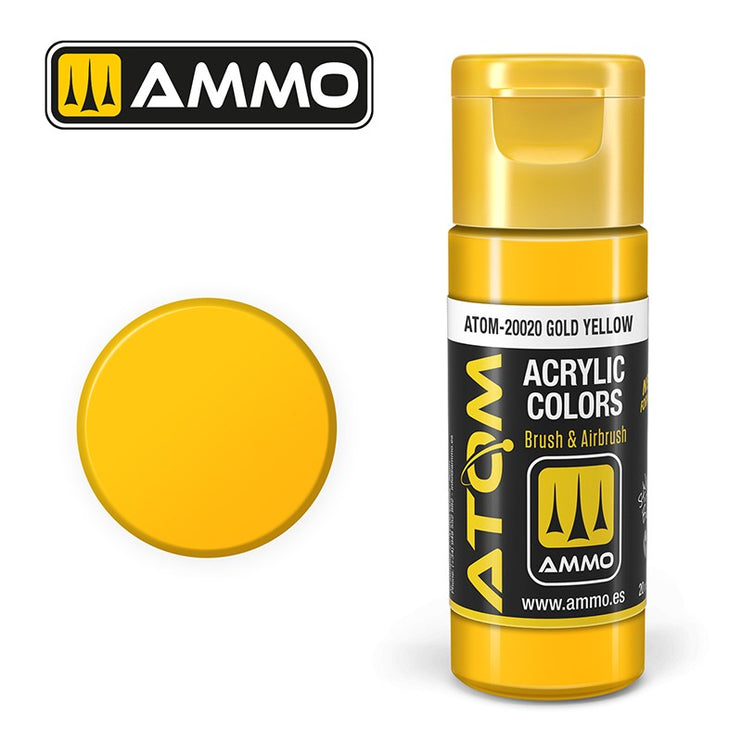 Ammo Mig Atom Color Acrylic Gold Yellow