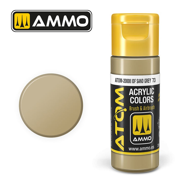 Ammo Mig Atom Color Acrylic IDF Sand Grey Â´73