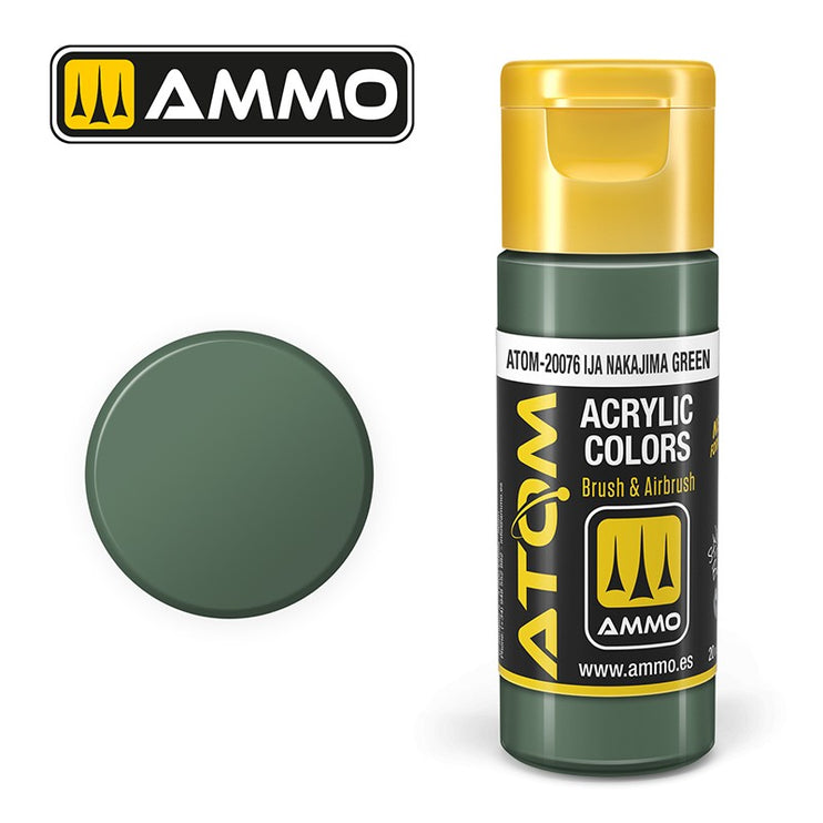 Ammo Mig Atom Color Acrylic IJA Nakajima Green FS34102 - RLM62