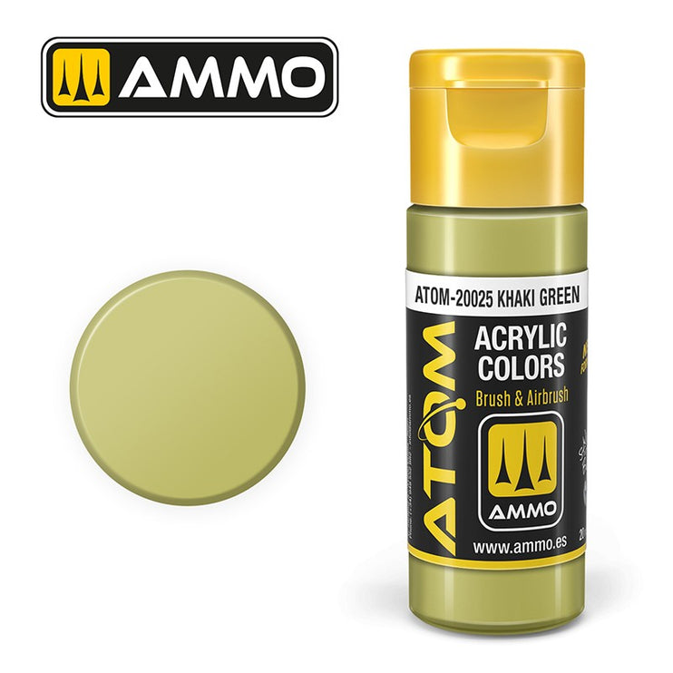 Ammo Mig Atom Color Acrylic Khaki Green