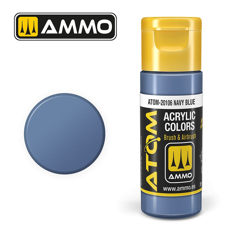 Ammo Mig Atom Color Acrylic Navy Blue