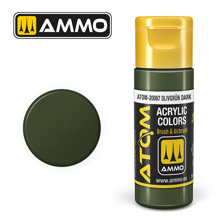 Ammo Mig Atom Color Acrylic OlivgrÃ¼n Dark FS34096 - RAL6003