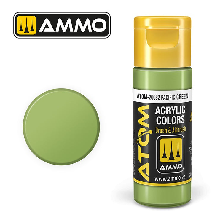 Ammo Mig Atom Color Acrylic Pacific Green