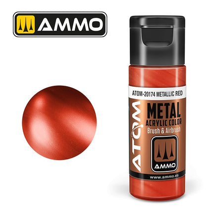 Ammo Mig Atom Color Acrylic METALLIC Red