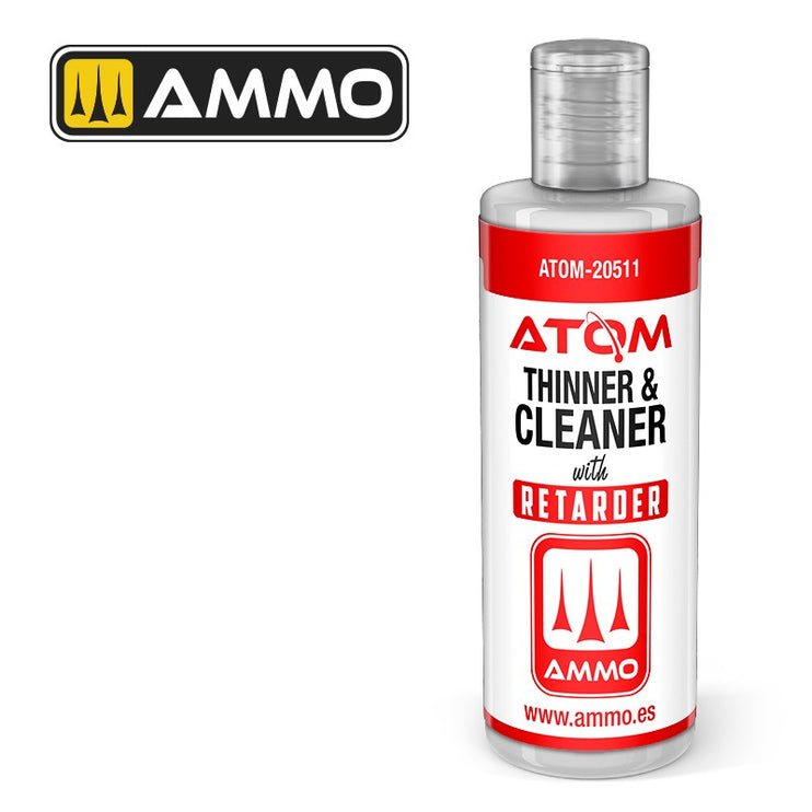 AMMO ATOM Thinner and Cleaner with Retarder (60mL) | Fusion Scale Hobbies