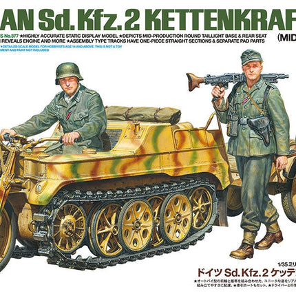 Tamiya 35377 1/35 GERMAN SD.KFZ.2 KETTENKRAFTRAD Mid Production