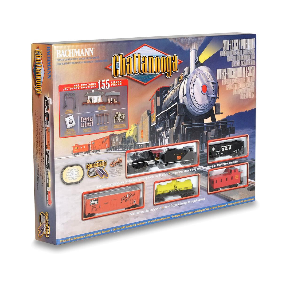 Bachmann HO Chattanooga Steam Freight Set/0-6-0