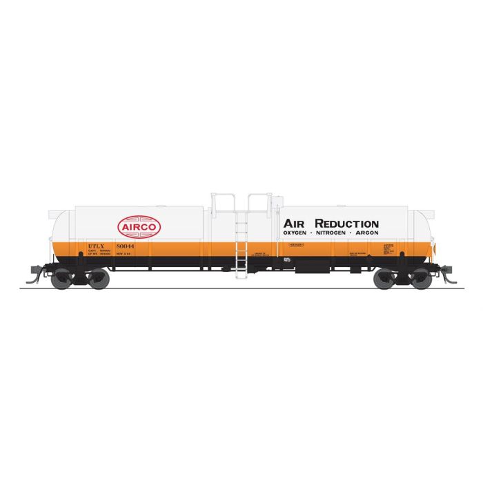 Broadway Limited HO Scale Cryogenic Tank Car Air Reduction/wht&org