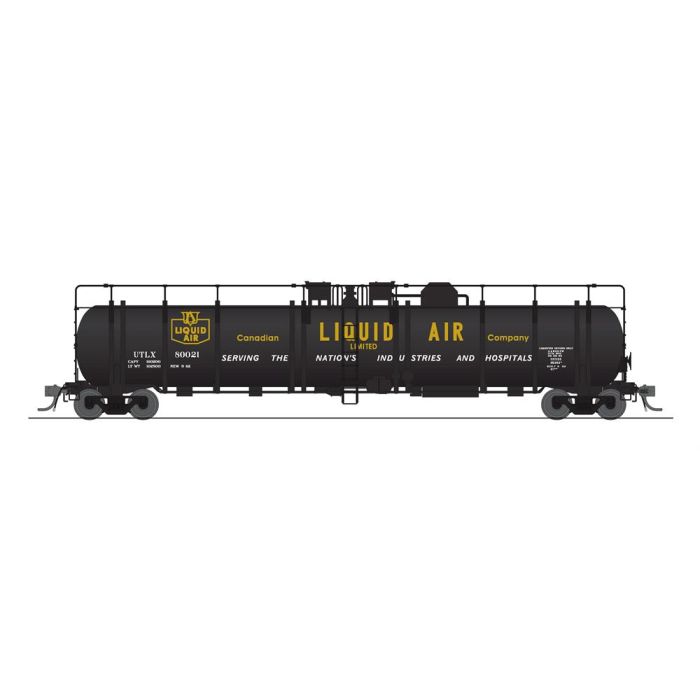 Broadway Limited HO Scale Cryogenic Tank Car Canadian Liquid Air/blk
